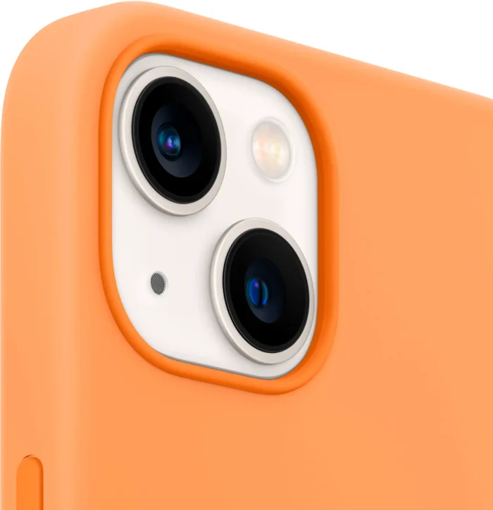 Apple iPhone 13 mini Silicone Case with MagSafe - Marigold - Image 3
