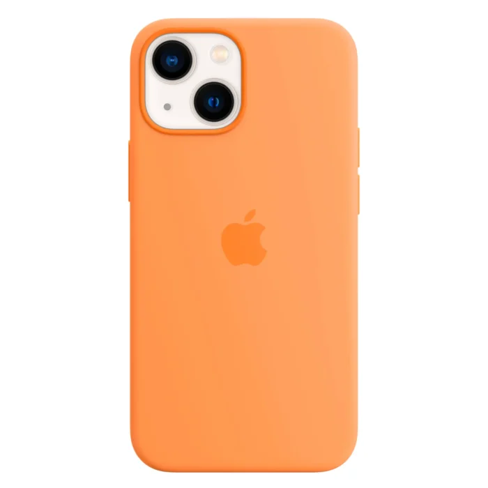 Apple iPhone 13 mini Silicone Case with MagSafe - Marigold - Image 1
