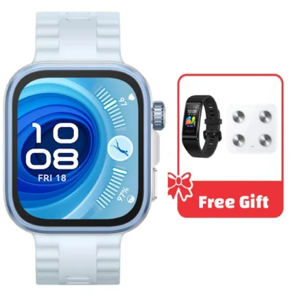Huawei Fit 4 Pro Smart Watch – Blue Free Gift (HUAWEI Band 4 Pro & Scale)