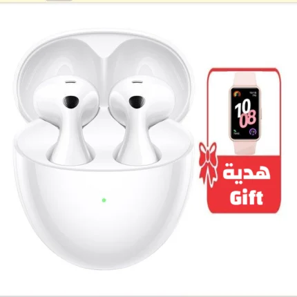 Huawei Freebuds 6 - White, with Pink Smart Band 10