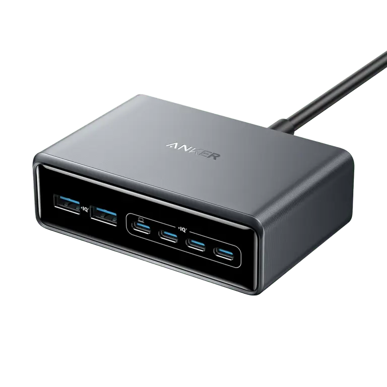 Anker Prime Charger 200W, 6 Ports, GaN-Silver