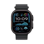 Apple Watch Ultra 2 GPS + Cellular 49mm Black Titanium Case with Black Ocean Band - Image 2
