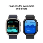 Apple Watch Ultra 2 GPS + Cellular 49mm Black Titanium Case with Black Trail Loop - S/M - Image 5