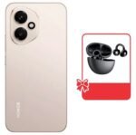 Honor 400 5G Phone, 6.55”, 512GB, 12GB RAM, 200MP - Gold (Honor Choice Earbuds Clip – Black)