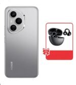 Honor 400 Pro 5G Phone, 6.7”, 512GB, 12GB RAM, 200MP - Grey (Honor Choice Earbuds Clip – Black)