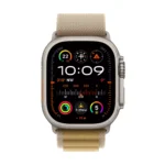 Apple Watch Ultra 2 GPS + Cellular 49mm Natural Titanium Case with Tan Alpine Loop - Medium - الصورة 5