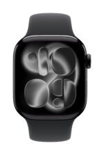 Apple Watch Series 11 GPS 46mm Jet Black Aluminium Case with Black Sport Band - M/L - Image 2