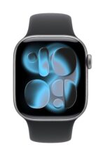 Apple Watch Series 11 GPS 46mm Space Grey Aluminium Case with Black Sport Band - M/L - Image 2