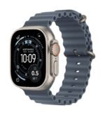 Apple Watch Ultra 3 GPS + Cellular 49mm Natural Titanium Case with Anchor Blue Ocean Band