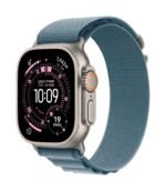 Apple Watch Ultra 3 GPS + Cellular 49mm Natural Titanium Case with Light Blue Alpine Loop - Medium