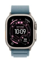 Apple Watch Ultra 3 GPS + Cellular 49mm Natural Titanium Case with Light Blue Alpine Loop - Medium - Image 2