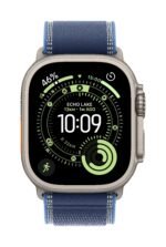 Apple Watch Ultra 3 GPS + Cellular 49mm Natural Titanium Case with Blue/Bright Blue Trail Loop - M/L - Image 3