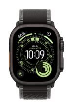 Apple Watch Ultra 3 GPS + Cellular 49mm Black Titanium Case with Black/Charcoal Trail Loop - M/L - الصورة 2