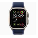 Apple Watch Ultra 2 Cellular 49mm – Natural Titanium Case with Blue Strap - الصورة 3