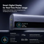 Baseus EnerGeek GR11 Power Bank 20000mAh 145W with Retractable Cable – Grey - Image 5