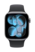 Apple Watch Series 11 GPS 42mm Space Grey Aluminium Case with Black Sport Band - S/M - Image 2