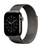 Apple Watch Series 11 GPS + Cellular 46mm Slate Titanium Case with Slate Milanese Loop - S/M