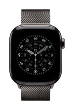 ⁦Apple Watch Series 11 GPS + Cellular 46mm Slate Titanium Case with Slate Milanese Loop - S/M⁩ - الصورة ⁦2⁩