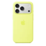 iPhone 17 Pro Max Silicone Case with MagSafe - Neon Yellow
