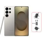 Samsung S25 Ultra 5G, 6.9-inch, 12GB RAM, 256GB - Titanium Gray + Bundle