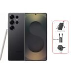 Samsung S25 Ultra 5G, 6.9-inch, 12GB RAM, 256GB - Titanium Black + Bundle
