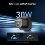 ⁦Anker Zolo Charger 30W PD 3.0 with USB-C Cable⁩ - الصورة ⁦3⁩