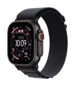 Apple Watch Ultra 3 GPS + Cellular 49mm Black Titanium Case with Black Alpine Loop - Large