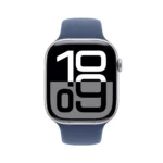 Apple Watch Series 10 GPS 46mm Silver Aluminium Case with Denim Sport Band - S/M - Image 2