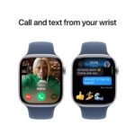 Apple Watch Series 10 GPS 46mm Silver Aluminium Case with Denim Sport Band - S/M - Image 4
