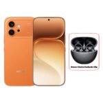 Honor 600 5G Phone, 6.55”, 256GB, 8GB – Orange + Honor Choice Earbuds Clip