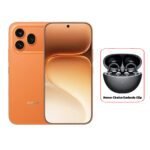 Honor 600 Pro 5G Phone, 6.7”, 512GB, 12GB – Orange + Honor Choice Earbuds Clip