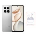 Honor X7D 5G Phone - 256GB, 8GB, 6.77” – Silver + Bundle