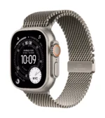 Apple Watch Ultra 3 GPS + Cellular 49mm Natural Titanium Case with Natural Titanium Milanese Loop - Medium