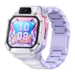 ⁦HUAWEI WATCH Kids X1 Pro, 64GB, 120-190 size, 13MP camera – Purple⁩ - الصورة ⁦2⁩