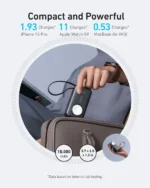 ⁦Anker MagGo Power Bank (10K, 35W, For Apple Watch, Built-In USB-C) -Black⁩ - الصورة ⁦4⁩