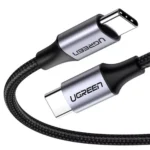 Ugreen 60W USB-C To USB-C Cable, 2M - Black - Image 2