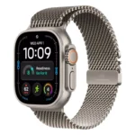 Apple Watch Ultra 4, GPS + Cellular, 49mm, Natural Titanium Case with Natural Titanium Milanese Loop - S