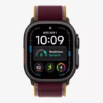 Apple Watch Ultra 4, GPS + Cellular, 49mm, Black Titanium Case with Burgundy Trail Loop - M/L - Image 2
