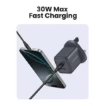 Ugreen 30W 2-Port GaN Fast Charger - Space Grey - الصورة 3