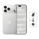 Apple iPhone 18 Pro 256GB, 6.3-Inch - Silver + Bundle