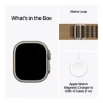 Apple Watch Ultra 4, GPS + Cellular, 49mm, Natural Titanium Case with Desert Alpine Loop - M - Image 4