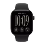 ⁦Apple Watch Series 12 GPS + Cellular, 42mm, Black Aluminium Case with Black Sport Band - S/M⁩ - الصورة ⁦2⁩