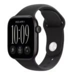 Apple Watch Series 12 GPS + Cellular, 42mm, Black Aluminium Case with Black Sport Band - S/M