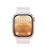 Huawei Watch D3, Light Gold Aluminum Alloy Case with White Composite Leather Strap, M/L - Image 4