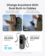 Anker Zolo Power Bank ,165W, 25000 mAh, 2 Port - Black - Image 2