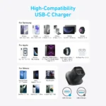⁦Anker Charger 25W Compact - Black⁩ - الصورة ⁦3⁩