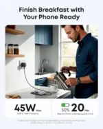 Anker Nano Charger (45W) and 1.8m,6ft USB-C to USB-C Cable - Black - Image 2