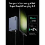 Ugreen Nexode Pro 65W 3-Port GaN Ultra-Slim Fast Charger - Gray - Image 2